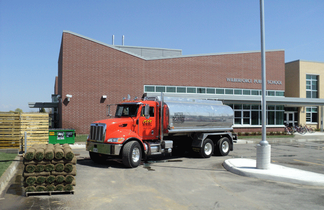 Gfs services water delivery at wilberforce public school